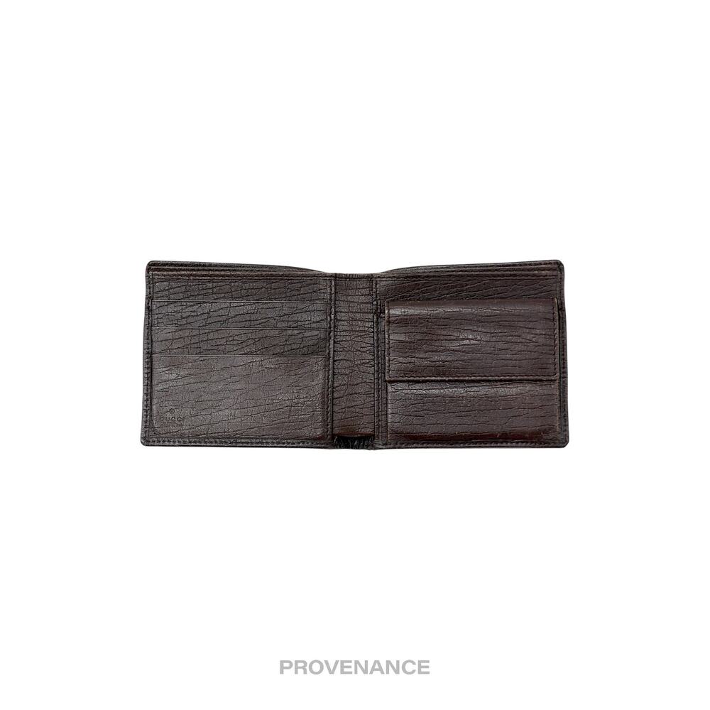🔴 Gucci Bifold Wallet - Raffia with Web - Picture 5 of 8